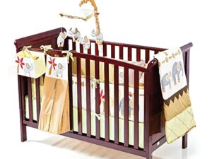Babyhug Wooden Cot Cum Junior Bed - Light/Dark Brown